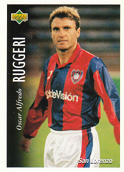 Oscar Ruggeri San Lorenzo 1995 Upper Deck Futbol Argentina #70